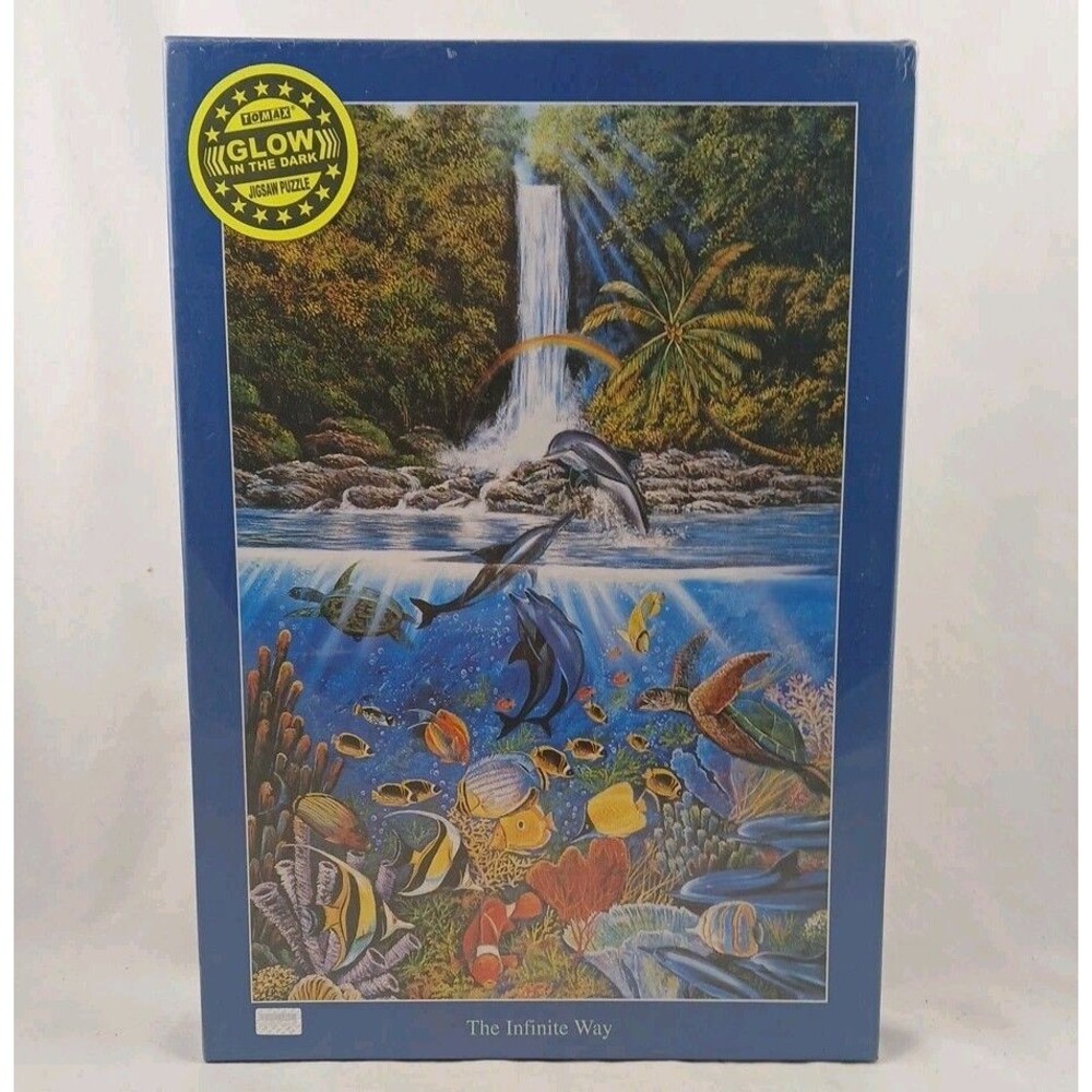 Bits and Pieces/Tomax 1000 Piece Glow-in-the Dark Puzzle-"The Infinite Way"-NEW!
